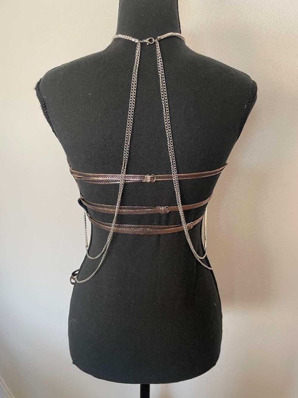 Bikini Set with Rhinestone Harness - Picture 4 of 7
